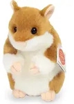 Teddy Hermann Kuscheltier Hamster 16 cm hockend goldbraun/wei&szlig; - Beige