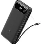 Anker Powerbank (20K, 87W, Integriertes USB-C Kabel) Schwarz - Schwarz