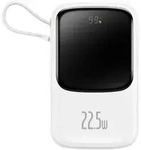 Baseus PPQD060102, 10000 mAh, Lithium Polymer (LiPo), Power Delivery, Quick Charge,