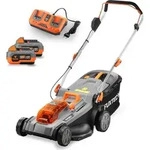 FUXTEC 40V Akku Rasenm&auml;her FX-E2RM37SET - 37cm Schnittbreite | 15Kg | 2x20V...