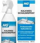 HG Kalkweg Schaumspray | Entfernt Kalk von Duschk&ouml;pfen & Armaturen - 500ml