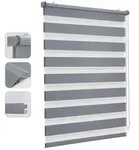 Sekey Doppelrollo Klemmfix ohne Bohren f&uuml;r Fenster, Doppelrollo 40 cm breit, Duo
