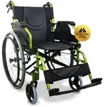 Rollstuhl Faltbar Aluminium Klappbarer Rollstuhl Leicht Manuell Mit Bremsen Klappbare