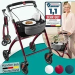 ELONEO Wohnungsrollator 54cm breit, faltbar und leicht, inkl. Tablett &...