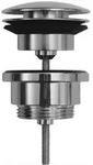 Duravit DU Push-open Ventil, Waschtisch mit &Uuml;L, Chrom, 1 Stk. - Silber
