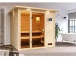 Karibu Sauna Innensauna Jutta Fronteinstieg Ofen 9 kW externe Strg easy...