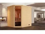 weka Design-Sauna KEMI Eck GT x B x T x H x 195 x 145 x 200 - Wei&szlig;