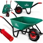 GARDEBRUK Schubkarre 100 Liter Bauschubkarre Gartenschubkarre bis 250kg Belastbarkeit