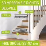 Bomi T&uuml;rschutzgitter ohne Bohren, 63-251 cm, Metall Wei&szlig; | es &...