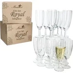 24er Set Royal Sektgl&auml;ser 140ml Champagner-Glas klare Sektfl&ouml;te Prosecco Party