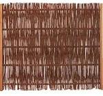 FUEGO Weidengeflechtzaun m. seitl. Rahmen 120 x 100 cm - Braun
