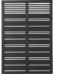 Plus Sichtschutzelement Silence 120 x 170 cm schwarz - Schwarz