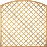 Zaun Hauptelement Bogen-Rankzaun 180 x 180/160 cm druckimpr&auml;gniert