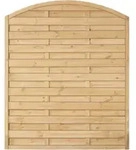 T&J MAXI BOGEN Lamellenzaun 150 x 180/160 cm - Gr&uuml;n