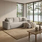 BEAUTYSOFA Ecksofa 290cm, Modernes Bettsofa mit Schlaffunktion und Bettkasten,