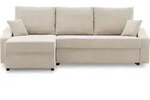 Ecksofa mit schlaffunktion universelle Seite , Sofa DORMA L-f&ouml;rmig, 231x140cm Beige