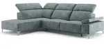 Sofa L Form Vitalispa James Grau 301 x 218 cm Linke Ecke, Model 38768 - Grau