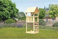 Karibu Kinderspielturm Lotti Basic Fichte inkl. Kletterwand