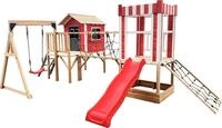 HOME DELUXE - Spielpark inkl. Schaukel und Rutsche WUNDERLAND - 555 x 340 cm 