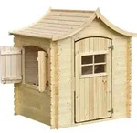 Timbela Kinderspielhaus aus Holz - Spielhaus im Freien f&uuml;r Kinder -...