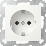 Gira SCHUKO-Steckd. SRK System 55 Reinwei&szlig; m 418027