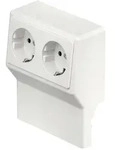 OBO SL 2GT5070 rws Ger&auml;tetr&auml;ger SL 2-fach 20x50/70 9010 6132245
