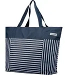 Oversized maritim Strandtasche Bag anndora&reg; XXL in striped blue uni - Blau Wei&szlig; -