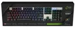 MediaRange Gaming-Tastatur 104-Tasten 14 Farbmodi QWERTY(UK) - Schwarz/Silber