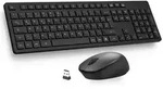 LeadsaiL K786 Tastatur Maus Set Kabellose, Tastatur und Maus, QWERTZ Deutsches...
