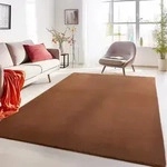 Carpetsale24 Waschbarer Kurzflor Teppich - Rutschfest, Einfarbig & Weich im...