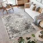 Tapiso Teppich VALLEY Modern Kurzflor Hellgrau Wohnzimmer 300 x 400 cm - Grau