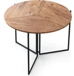 Skye Decor Esstisch rund aus Eiche,Melamin - Langlebig, stylisch & elegant -