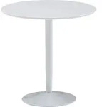 Esstisch Rund 75x75x74 cm Kleiner K&uuml;chentisch Wei&szlig; Hochglanz | Runder