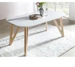 SalesFever Esstisch skandinavisches Design | Gestell Holz massive Eiche |...