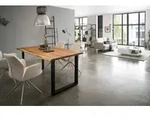 SalesFever Esstisch | Baumkante 3,5 cm | massiv Akazie Natur | 200 x 100 |...