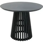 SIT M&ouml;bel Esstisch &Oslash; 100 cm | klar lackiert | rund | Hevea & Holz-Furnier | schwarz