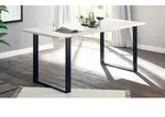 Esstisch Sherwood 03 Pinie wei&szlig; und anthrazit 180x80 cm - Wei&szlig;/Grau