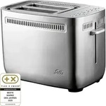 Solis Zwei-Schlitz Toaster & Sandwichmaker, 7 Stufen, Auftau-, Aufw&auml;rmen - Grau