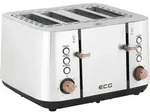 ECG ST 4767 Timber | Toaster | 4 F&auml;cher f&uuml;r Toast | 7 Intensit&auml;tsstufen 
