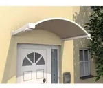 Gutta Bogenvordach NO 160x90 cm wei&szlig; mit Polycarbonat-Abdeckung klar -...