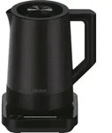 Haier HKE5A 011, 1,7 l, 2200 W, Schwarz, Edelstahl, Regelbare Temperatur,