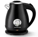 Aigostar Retro Edelstahl Wasserkocher mit Analoger Temperaturanzeige, 1,7L, 2200W
