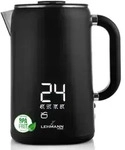 Lehmann Wasserkocher 1,7 L mit Temperaturregelung 45-100 &deg;C, Edelstahl Wasserkessel