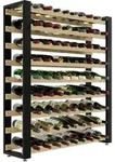LOFT81 Weinst&auml;nder f&uuml;r 81 Flaschen, Holz Weinregal - Beige