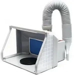 Wiltec Airbrush Absauganlage 9 m3/min, zur Absaugung von Farbe Farbnebel...