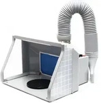 Wiltec Airbrush Absauganlage 9 m3/min, zur Absaugung von Farbe Farbnebel...