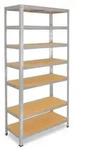 shelfplaza HOME 180x80x30 cm Schwerlastregal in verzinkt mit 7 B&ouml;den und 125 kg