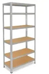 shelfplaza HOME 200x80x40 cm Schwerlastregal in verzinkt mit 6 B&ouml;den und 145 kg