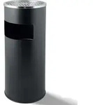 Grafner 2in1 Edelstahl Standaschenbecher mit M&uuml;lleimer, 30 Liter, entnehmbarer