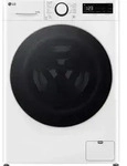LG D4R5010TSWS, Frontlader, Freistehend, Wei&szlig;, Links, Schwarz, Drehregler,